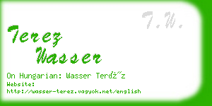 terez wasser business card